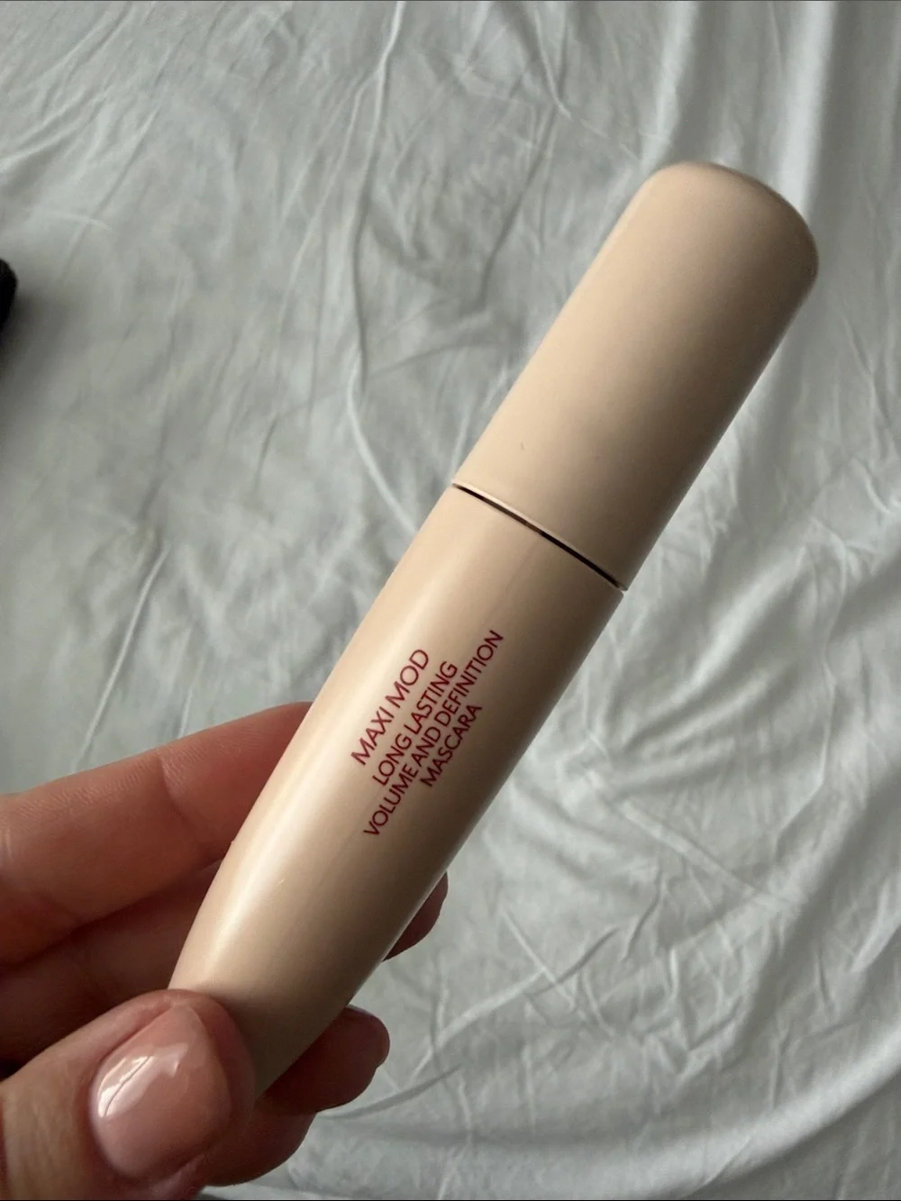 Milano KIKO Emma Roberts Mascara Case - Cream with Red Logo